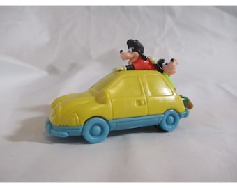 Zabawka Burger King w kolorze żółtym z filmu Goofy firmy Disney Max i Goofy