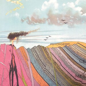 Geological Vintage School Chart Poster With Tasmanian Oak Wooden ...