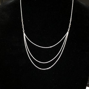 minimalist necklace sterling silver layered necklaces for women, trendy jewelry silver long necklace, mom birthday gift, best selling items
