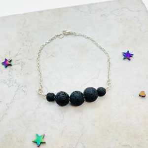 Pulseras difusoras de aceites esenciales para mujeres, pulsera de cuentas de lava, artículos más vendidos, regalo de cumpleaños para mamá, regalo para aliviar el estrés, aromaterapia