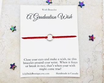 Recuerdos para fiestas de graduación universitaria 2026, pulsera de los deseos de graduación, regalos de graduación de la clase de 2026 para estudiantes de parte de sus profesores, graduados de secundaria
