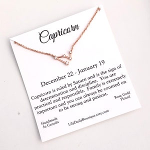 Capricorn Necklace, Capricorn Constellation Necklaces For Women, Best friend birthday gifts for her, Personalized Bridesmaid Gift, Trending