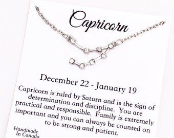 Silver Scorpio Constellation Necklace, Personalized Zodiac Jewelry with Cubic Zirconia, Dainty Astrology Necklace, Birthday Gifts for women