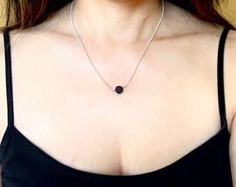 Collier diffuseur d’huile essentielle, collier de perles de lave, collier de soulagement de l’anxiété, cadeau d’anniversaire de fille, best-sellers, bijoux de soulagement du stress