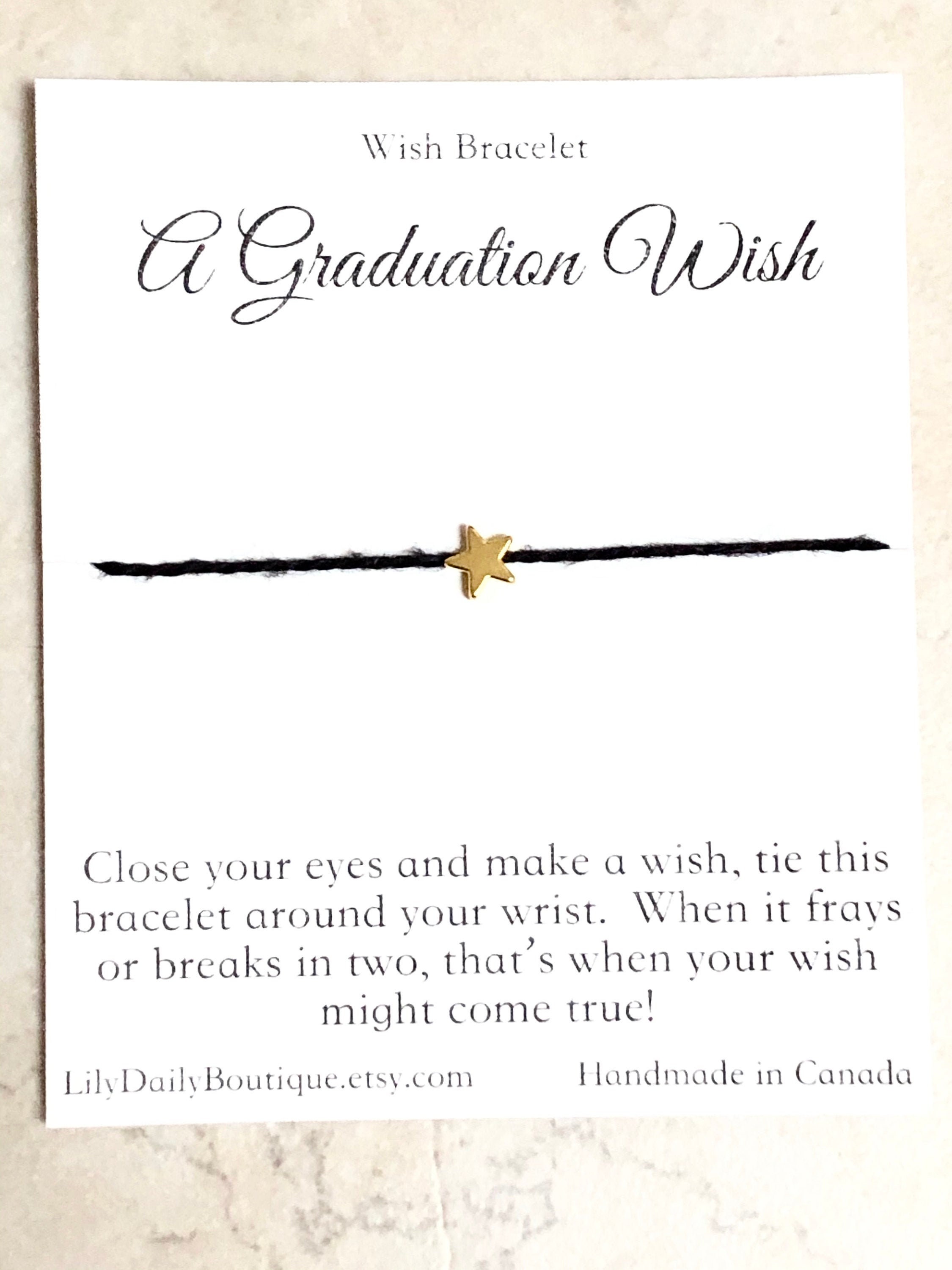 Graduation Party Favors 2024 Graduation Wish Bracelet, High School ...