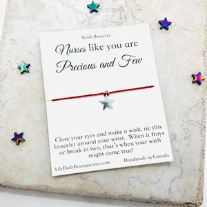 Verpleegkundigen zoals jij zijn kostbaar en weinig, Waarderingscadeau Voor gezondheidswerkers, bedankt voor alles wat je doet, verpleegkundige dank je wens armband
