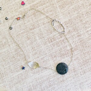 collar de piedra de lava, collar de puesta a tierra, regalo de mamá crujiente, regalo de cumpleaños de mamá, joyería metafísica, regalo del día de la madre de la hija, nueva era imagen 10