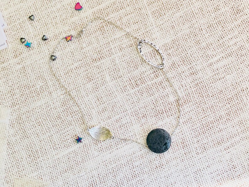collar de piedra de lava, collar de puesta a tierra, regalo de mamá crujiente, regalo de cumpleaños de mamá, joyería metafísica, regalo del día de la madre de la hija, nueva era imagen 10