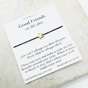 FRIENDS ARE LIKE Stars Best Friend Bracelet, Celestial Jewelry, Bff Gifts For Girls, Mini Star Bracelet, Everyday Bracelet for sisters
