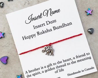 Rakhi elephant, contemporary rakhi for brother, Personalized Raksha Bandhan Card, handmade Rakhi For Kids, Rakhi Card, simple rakhi