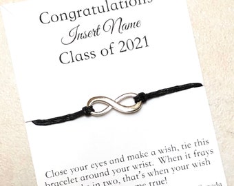 high school graduation gifts for him, graduation party favors 2022, class of 2022 graduation wish bracelet, college graduation gifts for her