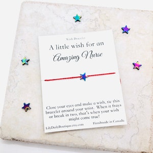 Waarderingscadeau Voor gezondheidswerkers, dank u verpleegkundige geschenk, dank u voor alles wat u doet, dank u wens armband voor verpleegkundige, Verpleegkundige dank u