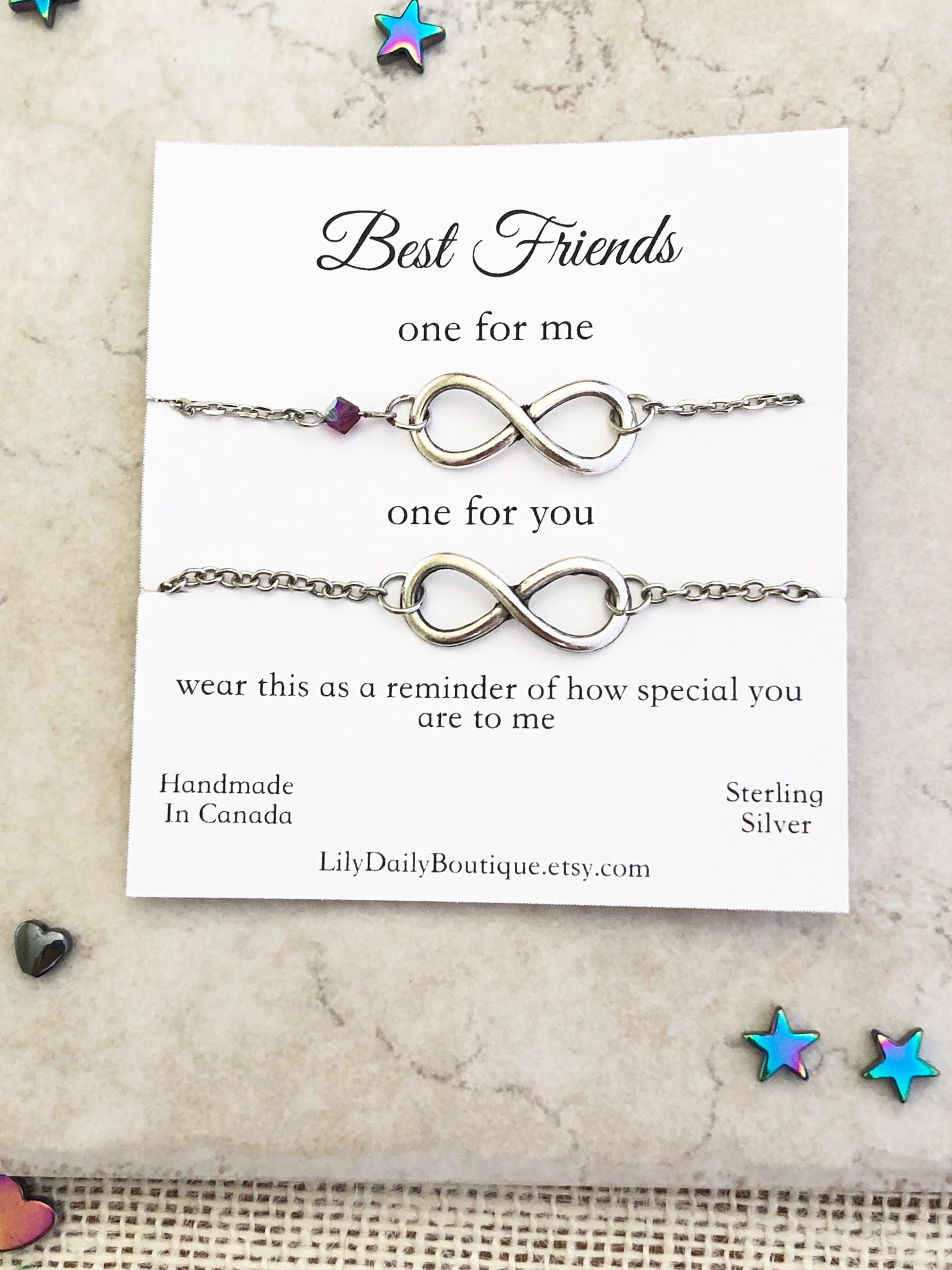 Ahmerra Best Friend Bracelet, Jewelry Gifts, Best Friend Gifts and Greeting  Card - Quan Jewelry