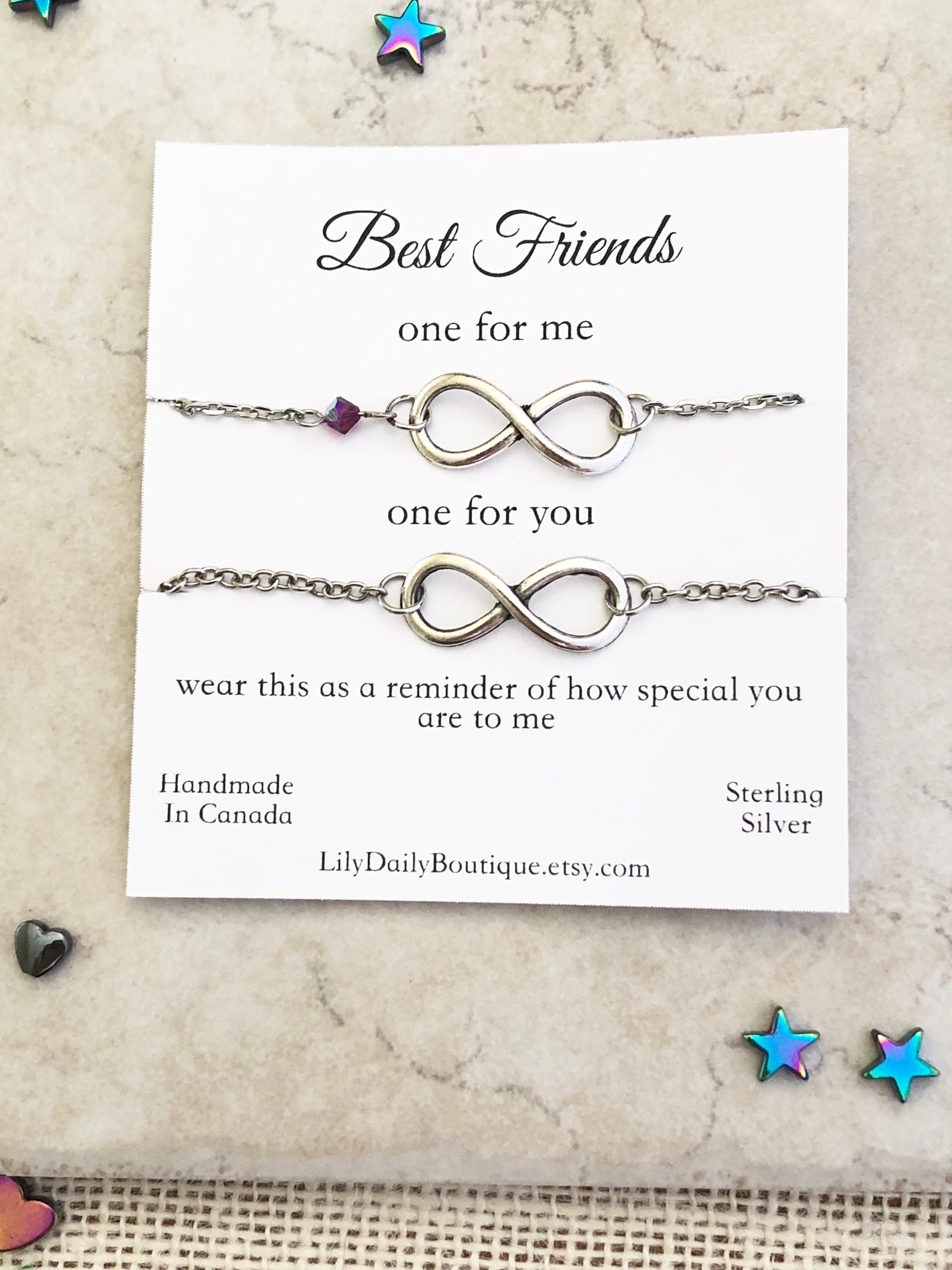 Buy Sterling Silver Infinity Bracelet RI Friendship Bracelet, Bridesmaid  Set, Infinity Jewelry, Bridesmaid Bracelet, Best Friends Bracelet Online in  India - Etsy