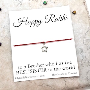 Rakhi pour les enfants, carte Raksha Bandhan, Rakhi personnalisé pour frère, bracelet Rakhi, carte Rakhi, rakhi fait main, cadeaux rakhri, best-sellers