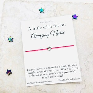 Waarderingscadeau Voor gezondheidswerkers, dank u verpleegkundige geschenk, dank u voor alles wat u doet, dank u wens armband voor verpleegkundige, Verpleegkundige dank u