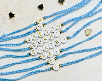 Name Rakhi for Raksha Bandhan, Rakhi Personal Name beads, handmade rakhi sets for brother, Rakhi Cards, Rakhi gifts for girls,Rakhi for kids