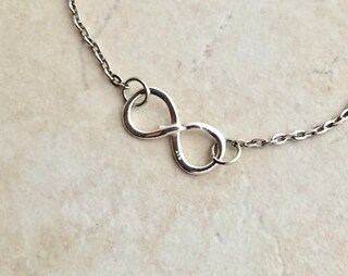 Collana Madre E Figlio Con Cerchi Infiniti In Argento Sterling – Regalo Per Festa Della Mamma, Compleanno, Con Biglietto E Panno