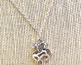 Collana Due Cuori FANTESI Set Di 5 Collane A Forma Di Unicorno, Per Ragazze, Con Ciondolo A Forma Di Cuore, Con Scatola Regalo Per Bambini, Figlia Collanina Bambina
