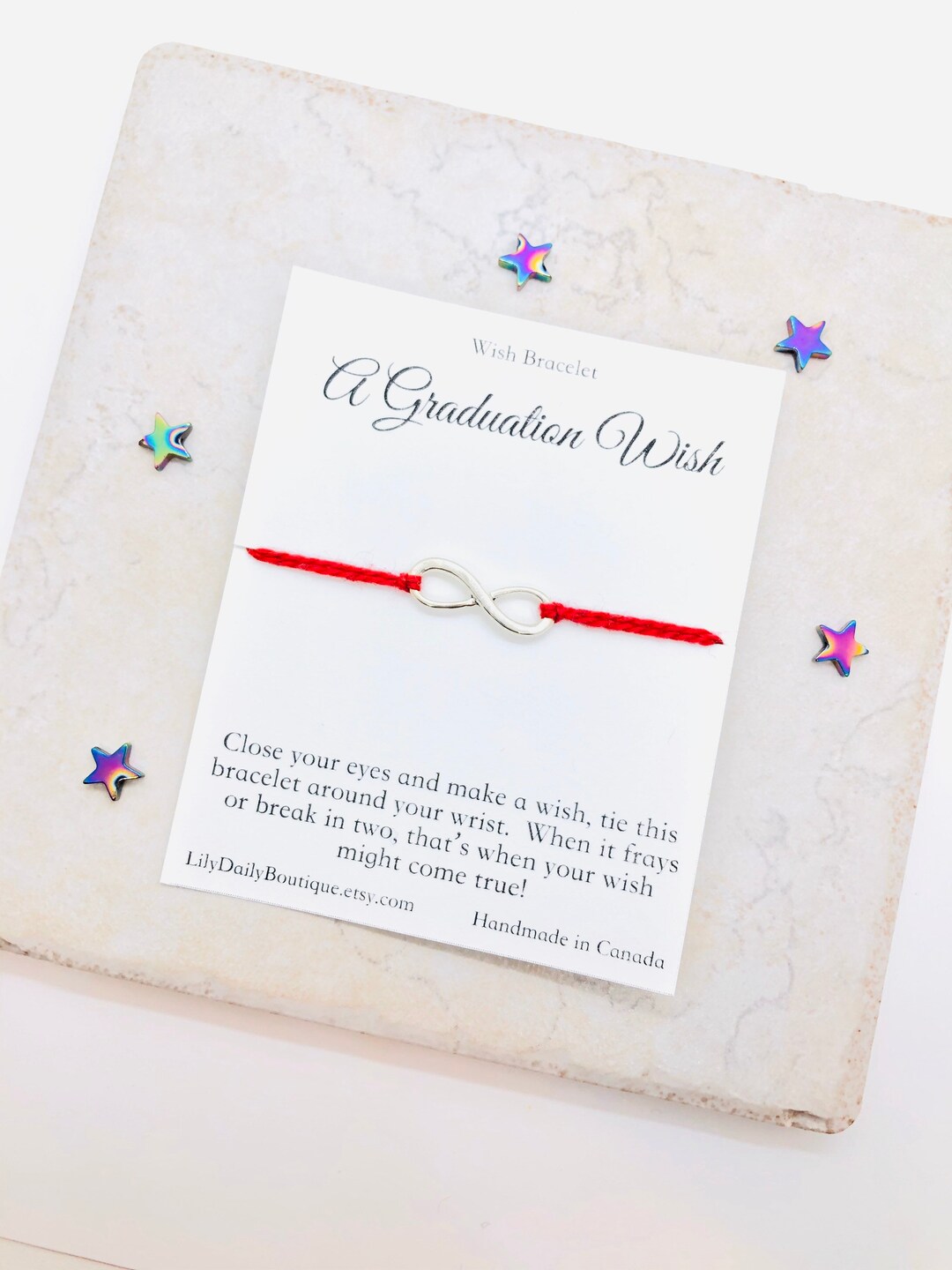 Class of 2024 Wish Bracelet, High School Graduation Gifts for Her ...