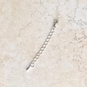 Silver Bracelet Extender, Silver Necklace Extender, Silver Necklace Extension, Silver Extender, Silver Extender Chain, Minimalist Jewelry