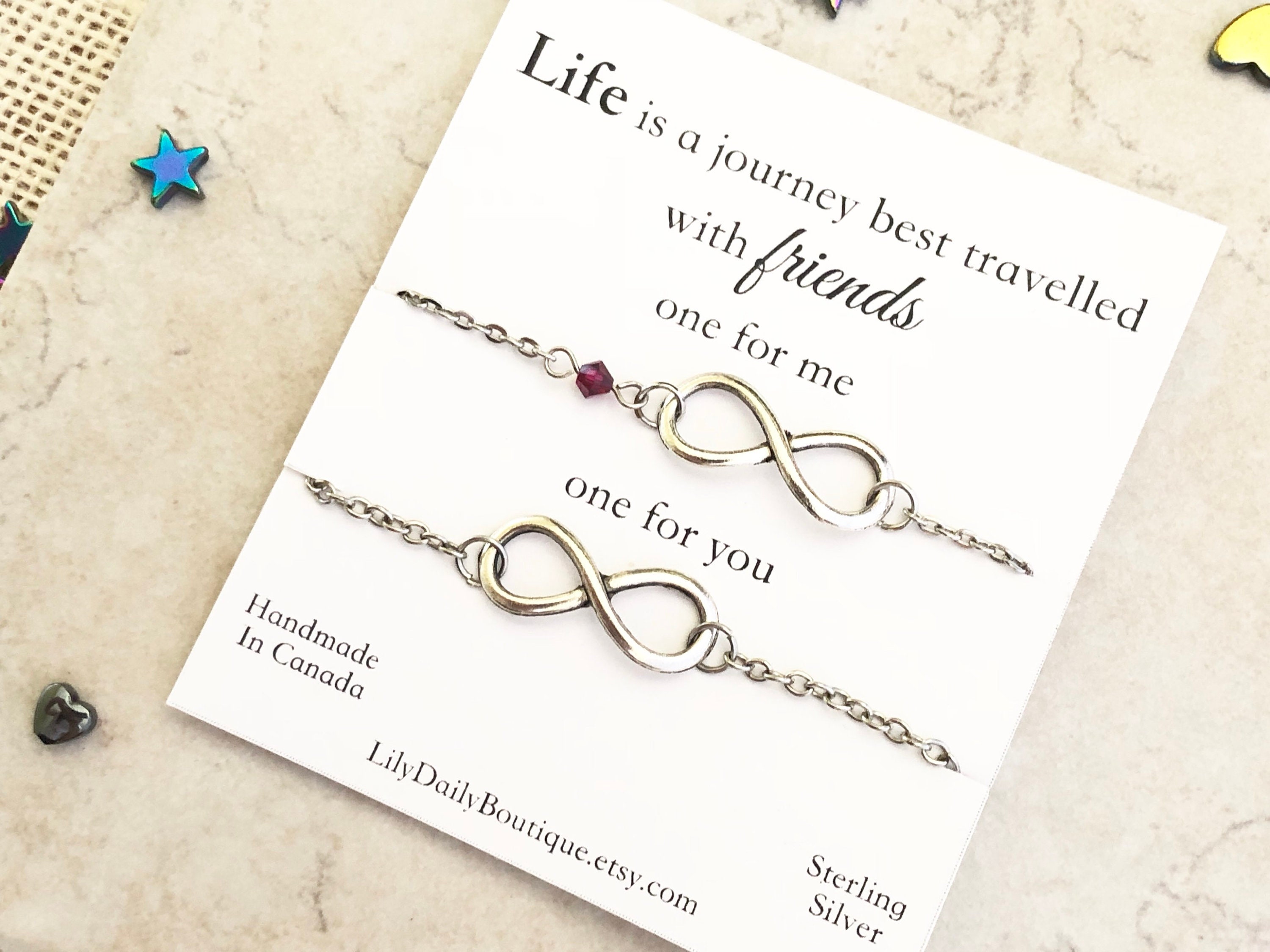 Friendship Bracelet • You Are My Person Bracelet • Love and Friendship  Jewelry • Two Connected Circles • 925 Sterling Silver • You're My Tribe  Unbiological Soul Sister Bracelet • Gifts for BFF Besties
