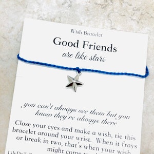 FRIENDS ARE LIKE Stars Best Friend Bracelet, Celestial Jewelry, Bff Gifts For Girls, Mini Star Bracelet, Everyday Bracelet for sisters