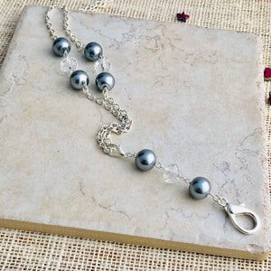 chaîne de masque en perle grise, longe d’enseignant d’échappée avec porte-carte d’identité, cadeaux d’enseignant, bijoux d’enseignant, cadeau d’appréciation d’enseignant, best-sellers