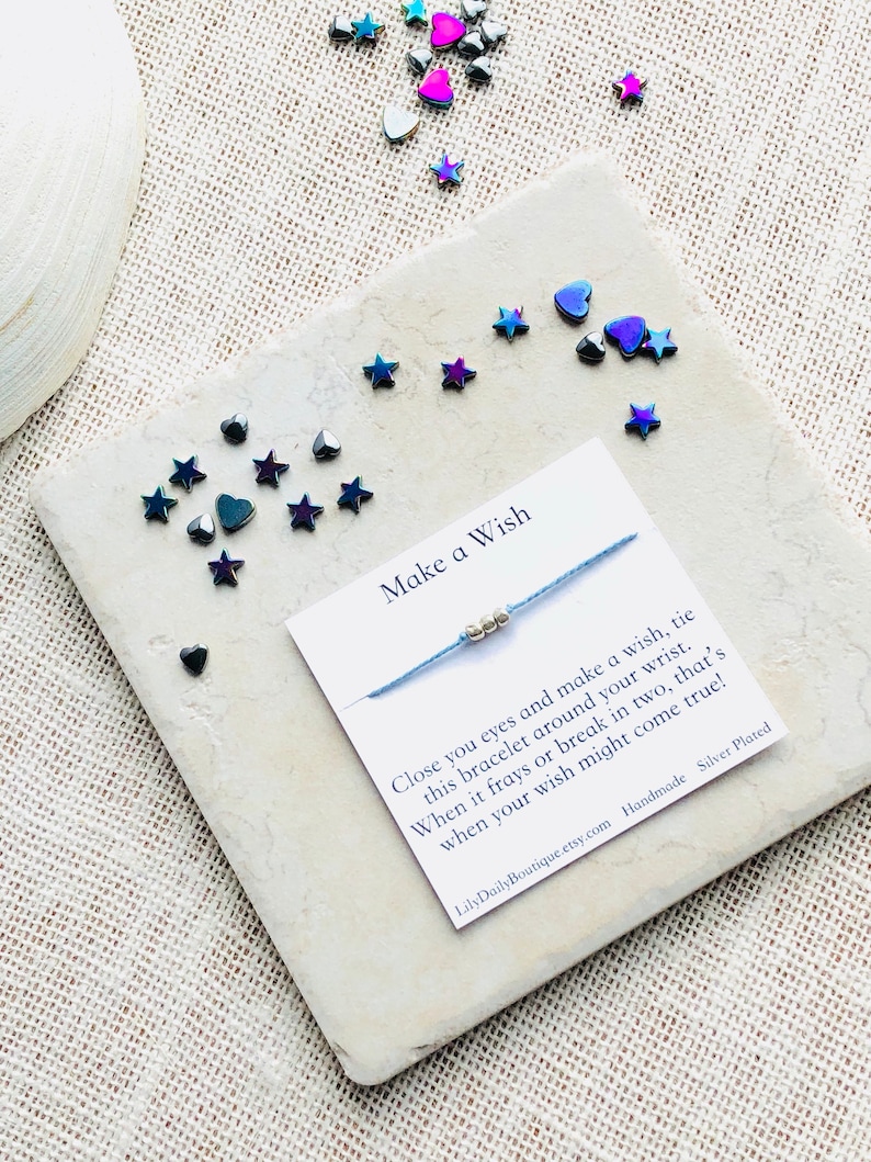 Wish Bracelet Karma Bracelet Make A Wish String Bracelet Etsy