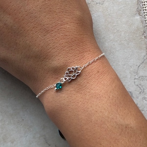STERLING SILVER LOTUS Bracelet, Lotus Flower Bracelet, Spiritual jewelry for women, Mothers Day Gift from daughter, sister birthday gift