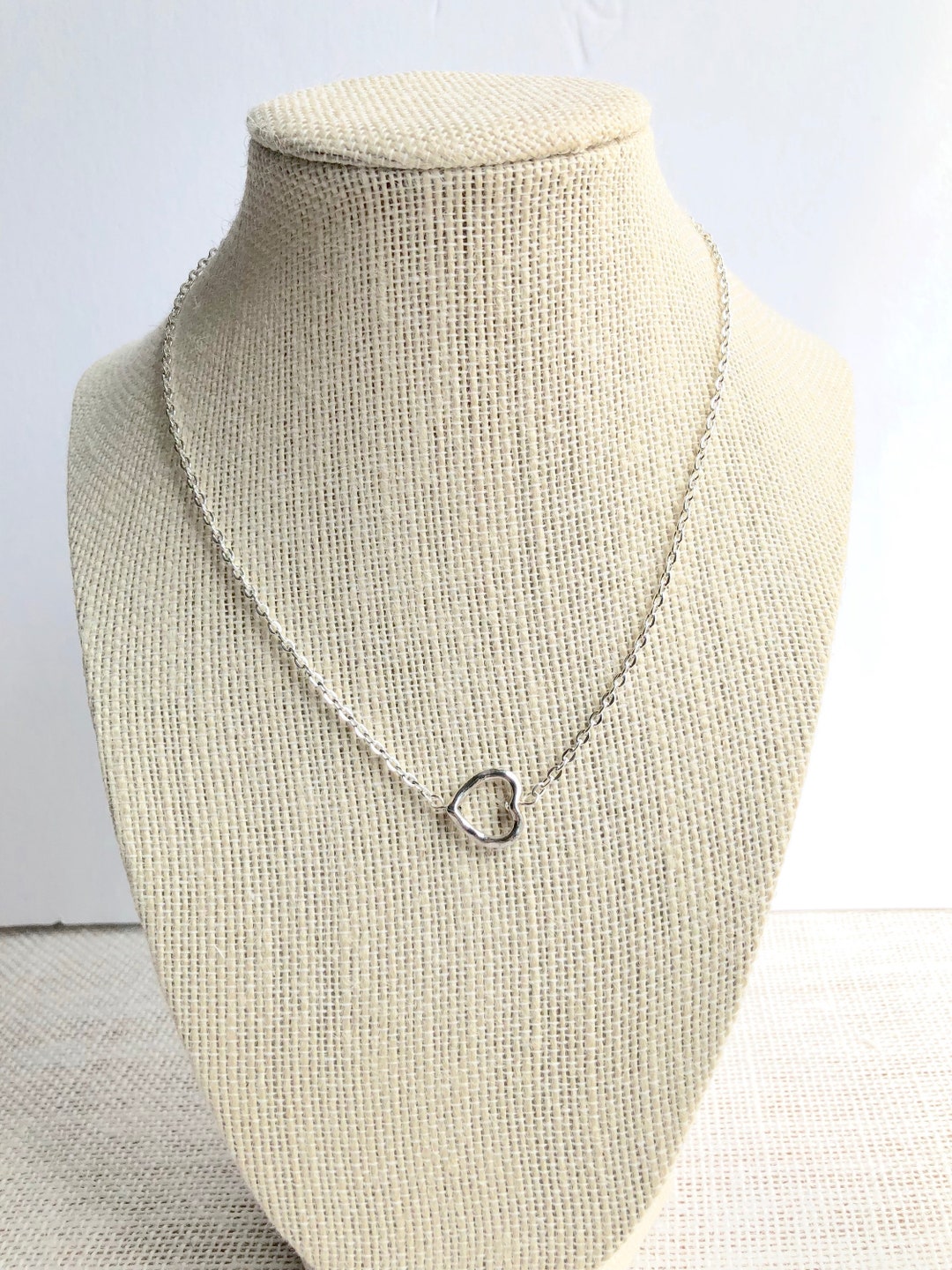 Set di collane in argento sterling per mamma e figlia: pendenti a forma di cuore con iniziali personalizzate - Italia