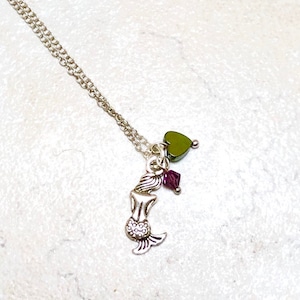 mermaid necklace for women, sweet 16 gifts for granddaughter, mermaid birthday girl, Mothers Day Gift from daughter, sister birthday gift