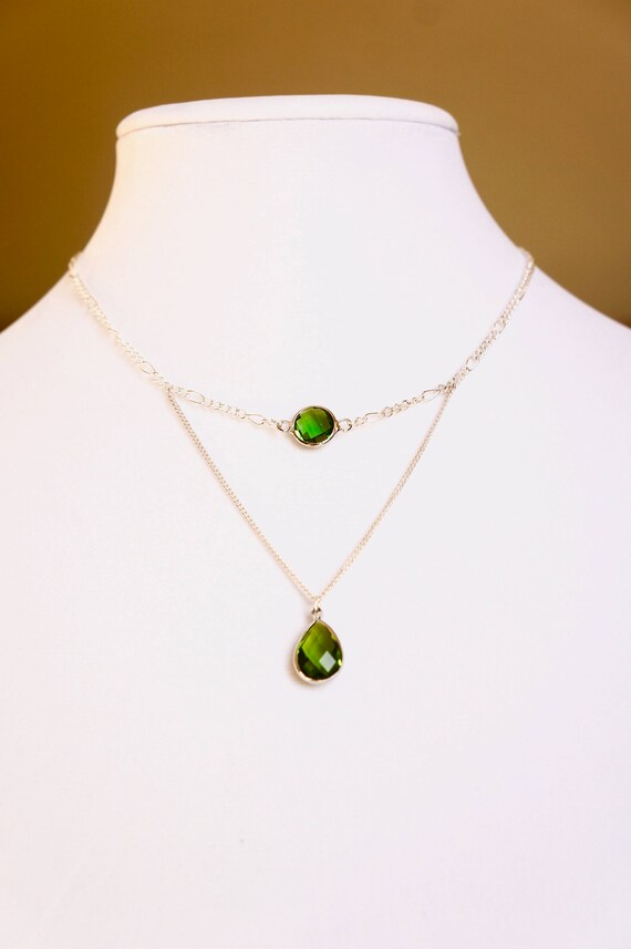 Peridot Necklaces for Women AUGUST Birthstone Necklace for