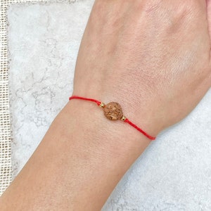 Bracelet Rakhi pour frère, Bracelet Rudraksha pour homme, Bracelet Raksha Bandhan, Carte Raksha Bandhan,