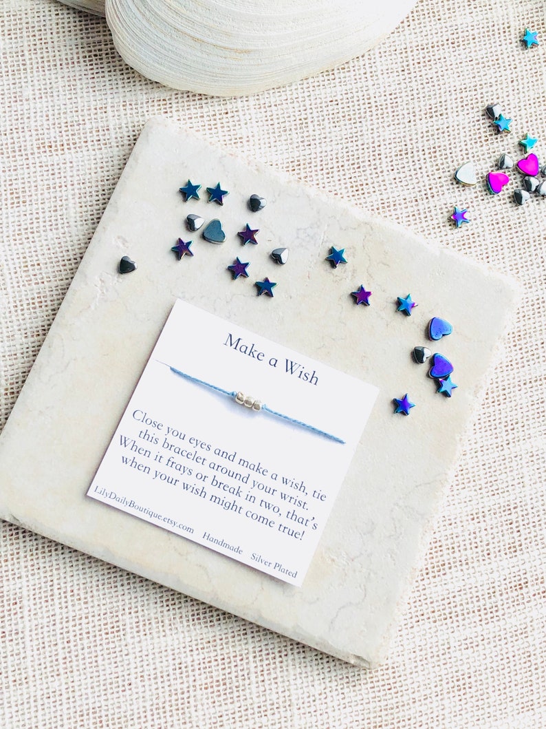 Wish Bracelet Karma Bracelet Make A Wish String Bracelet Etsy