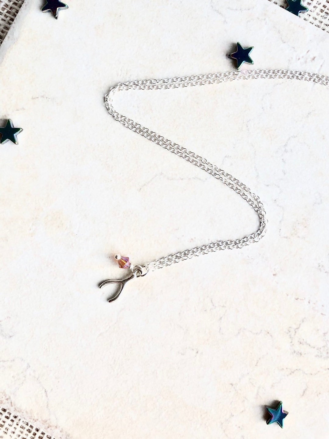 Bestyle Wishbone 925 Silver Bréchet Ring For Women Girls 1.7 Mm Wide Birthday Gift Ring Shiny White Zircon Size J - H, Metal