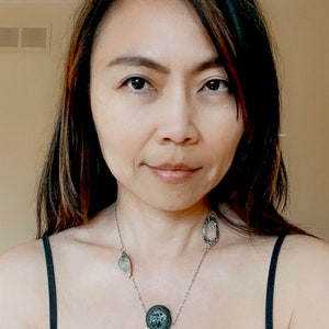 collar de piedra de lava, collar de puesta a tierra, regalo de mamá crujiente, regalo de cumpleaños de mamá, joyería metafísica, regalo del día de la madre de la hija, nueva era imagen 5