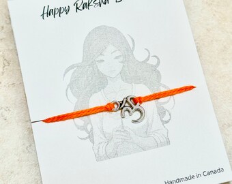 Raksha Bandhan Card, PERSONALIZED Rakhi For Brother, Rakhi Bracelet, Rakhi Card, Rakhi For Kids, Gift For Brother From Sister, Red String