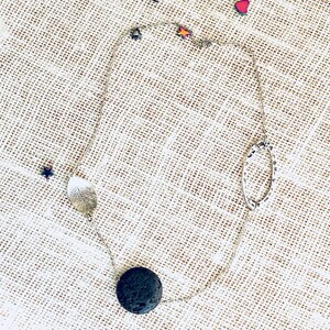 collar de piedra de lava, collar de puesta a tierra, regalo de mamá crujiente, regalo de cumpleaños de mamá, joyería metafísica, regalo del día de la madre de la hija, nueva era imagen 2