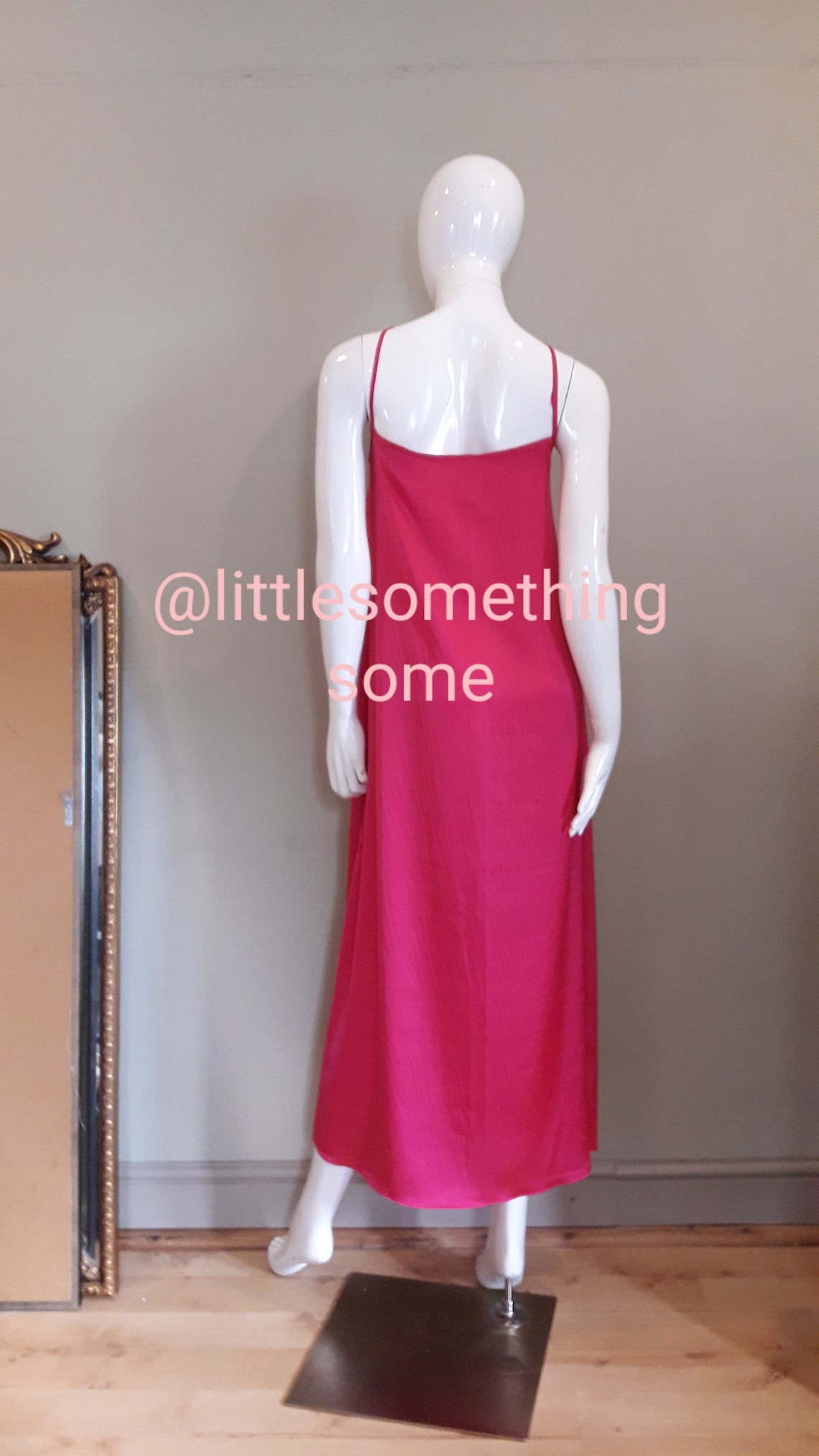 Silk nightgown Hot pink silk nightgown long silk nightdress Etsy