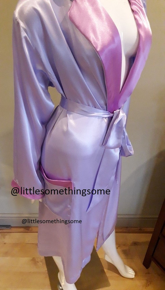 plus size satin robe uk