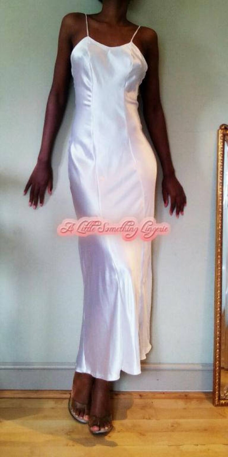 robe blanche soie