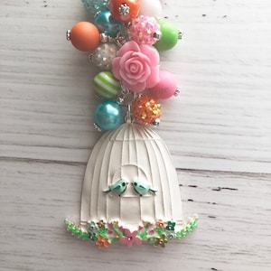 Llavero con pájaros del amor, dije, cuentas, monedero, bolso, cremallera, llavero, pájaro azul, jaula de pájaros, mascota, dije para auto, amigo, mamá, cumpleaños, día de la madre, San Valentín, regalo