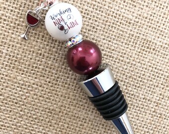 Beaded Wine Stopper Etsy