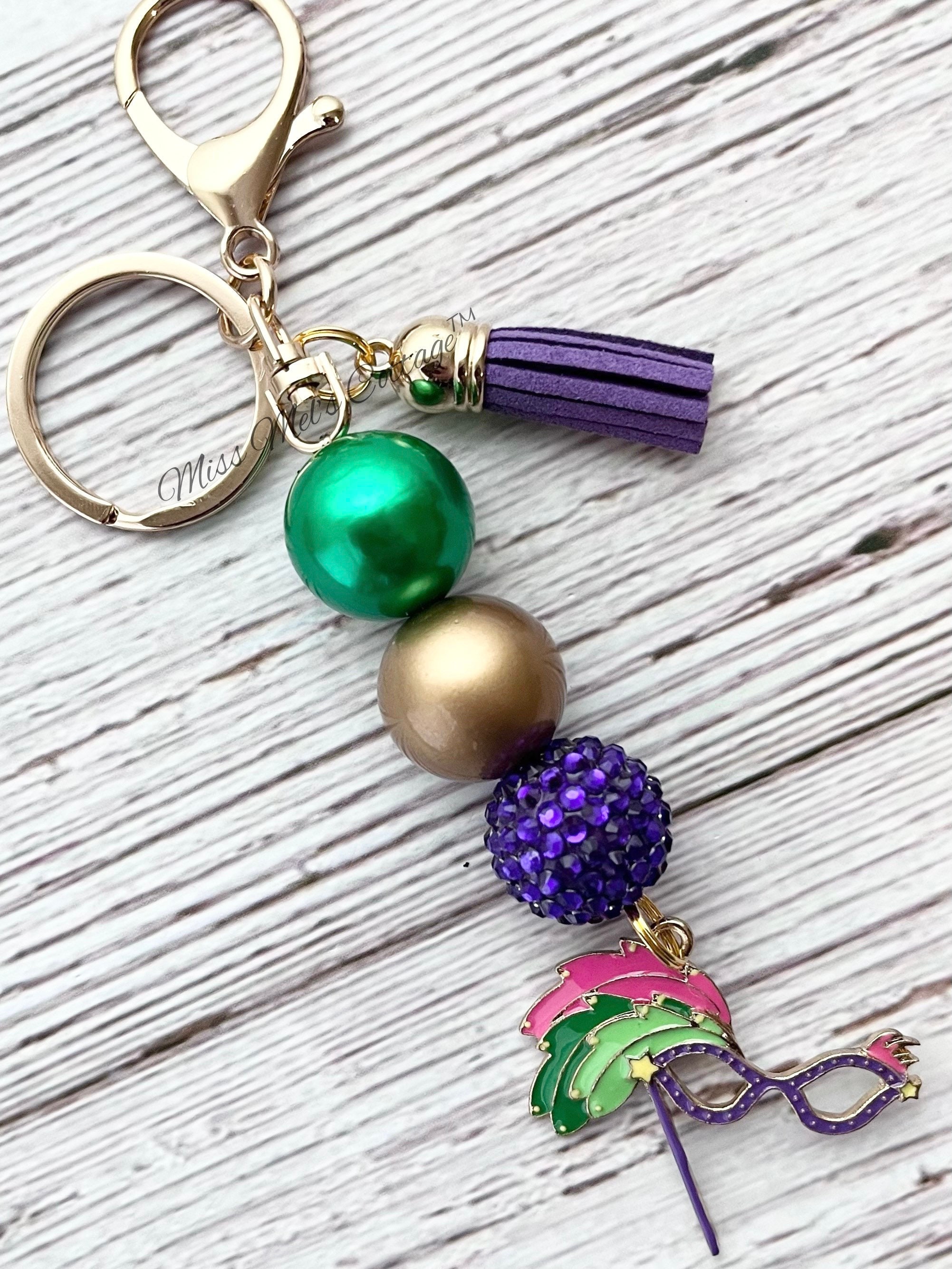 mardi gras bead bags with zipper