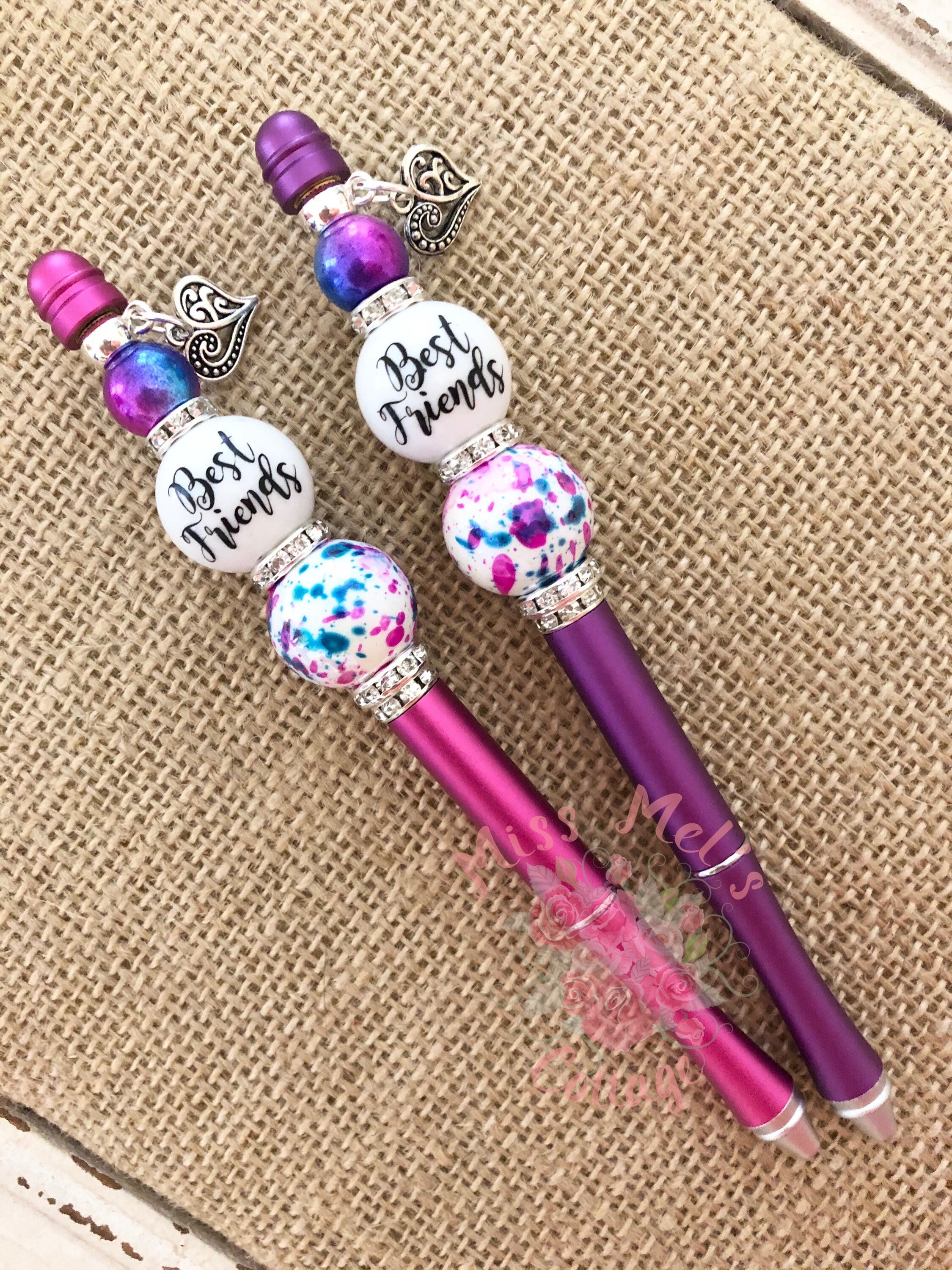 Best Friends Bead Pen/Beaded Pen/Chunky Beads/Bling Etsy