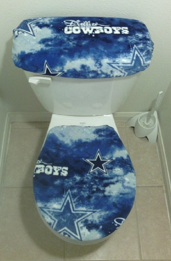 Nfl Dallas Cowboys Marble Fleece Fabric Toilet Seat Cover Set Etsy