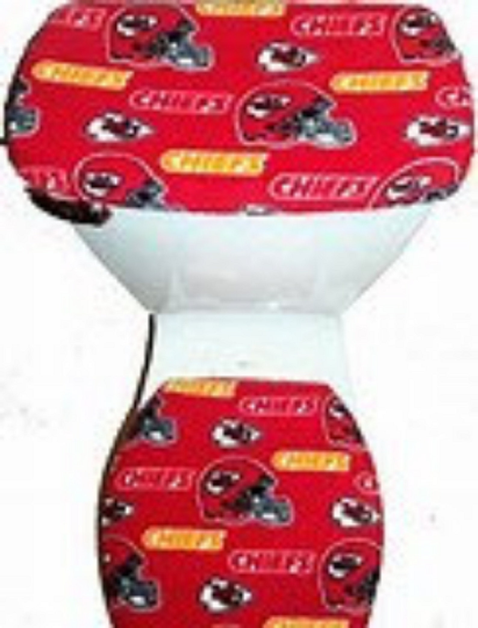 Kansas City Chiefs Fleece Toilet Tank and Seat Cover Set 2PC Etsy