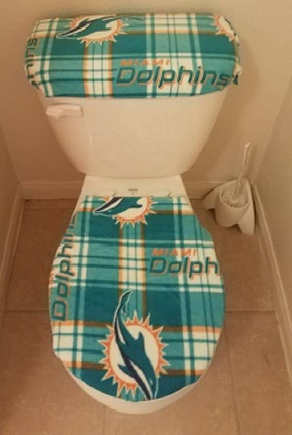 Miami Dolphins Plaid Fleece Toilet Tank And Seat Cover Set - Miami Dolphins Seat Belt Covers Miami Dolphins Plaid Fleece Toilet Tank And Seat Cover Set - Miami Dolphins Seat Belt Covers