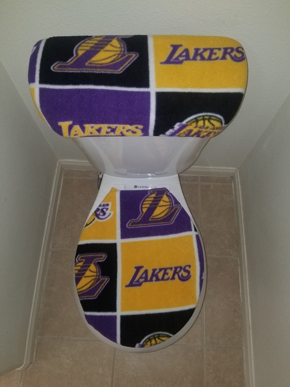 Los Angeles Lakers Fleece Fabric Toilet Seat Cover Set -  Norway